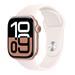 Apple Watch Series 10 GPS 46mm Rose Gold Aluminium Case with Light Blush Sport Band - M/L MWWU3QC/A