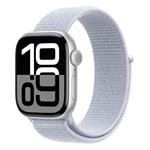 Apple Watch Series 10 GPS 46mm Silver Aluminium Case with Blue Cloud Sport Loop MWWN3QC/A