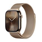 Apple Watch Series 10 GPS + Cellular 42mm Gold Titanium Case with Gold Milanese Loop MX083QC/A