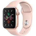 Apple Watch Series 5 44mm zlatý hliník s pískově růžovým sportovním řemínkem MWVE2HC/A