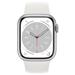 Apple Watch Series 8 GPS + Cellular 41mm Silver Aluminium Case with White Sport Band - Regular mp4a3cs/a