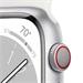 Apple Watch Series 8 GPS + Cellular 41mm Silver Aluminium Case with White Sport Band - Regular mp4a3cs/a