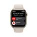 Apple Watch Series 8 GPS + Cellular 45mm Gold Stainless Steel Case with Starlight Sport Band - Regular mnkm3cs/a