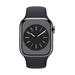 Apple Watch Series 8 GPS + Cellular 45mm Graphite Stainless Steel Case with Midnight Sport Band - Regular mnku3cs/a