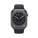 Apple Watch Series 8 GPS + Cellular 45mm Graphite Stainless Steel Case with Midnight Sport Band - Regular mnku3cs/a