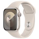 Apple Watch Series 9 41mm Hvězdně bílý hliník s hvězdně bílým sportovním řemínkem S/M MR8T3QC/A