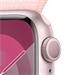 Apple Watch Series 9 41mm Růžový hliník se světle růžovým provlékacím řemínkem MR953QC/A