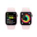 Apple Watch Series 9 41mm Růžový hliník se světle růžovým sportovním řemínkem M/L MR943QC/A