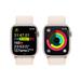 Apple Watch Series 9 45mm Hvězdně bílý hliník s hvězdně bílým provlékacím řemínkem MR983QC/A