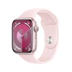 Apple Watch Series 9 45mm Růžový hliník se světle růžovým sportovním řemínkem S/M MR9G3QC/A