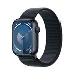 Apple Watch Series 9 45mm Temně inkoustový hliník s temně inkoustovým provlékacím řemínkem MR9C3QC/A