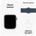 Apple Watch Series 9 Cellular 41mm Stříbrný hliník s bouřkově modrým sportovním řemínkem M/L MRHW3QC/A