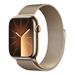 Apple Watch Series 9 Cellular 45mm Zlatá ocel se zlatým milánským tahem MRMU3QC/A