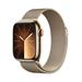 Apple Watch Series 9 GPS + Cellular 41mm Gold Stainless Steel Case with Gold Milanese Loop MRJ73QC/A