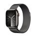 Apple Watch Series 9 GPS + Cellular 41mm Graphite Stainless Steel Case with Graphite Milanese Loop MRJA3QC/A