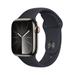 Apple Watch Series 9 GPS + Cellular 41mm Graphite Stainless Steel Case with Midnight Sport Band - M/L MRJ93QC/A