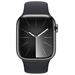 Apple Watch Series 9 GPS + Cellular 41mm Graphite Stainless Steel Case with Midnight Sport Band - S/M MRJ83QC/A