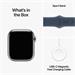 Apple Watch Series 9 GPS + Cellular 41mm Silver Stainless Steel Case with Storm Blue Sport Band - M/L MRJ33QC/A