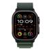 Apple Watch Ultra 2 GPS + Cellular 49mm Black Titanium Case with Dark Green Alpine Loop - Medium MX4R3CS/A