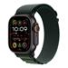 Apple Watch Ultra 2 GPS + Cellular 49mm Black Titanium Case with Dark Green Alpine Loop - Medium MX4R3CS/A