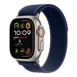 Apple Watch Ultra 2 GPS + Cellular 49mm Natural Titanium Case with Blue Trail Loop - M/L MX4L3CS/A