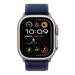 Apple Watch Ultra 2 GPS + Cellular 49mm Natural Titanium Case with Blue Trail Loop - S/M MX4J3CS/A