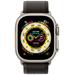 Apple Watch Ultra GPS + Cellular, 49mm Titanium Case with Black/Gray Trail Loop - S/M mqfw3cs/a