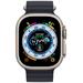 Apple Watch Ultra GPS + Cellular, 49mm Titanium Case with Midnight Ocean Band mqfk3cs/a