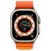 Apple Watch Ultra GPS + Cellular, 49mm Titanium Case with Orange Alpine Loop - Large mqfm3cs/a