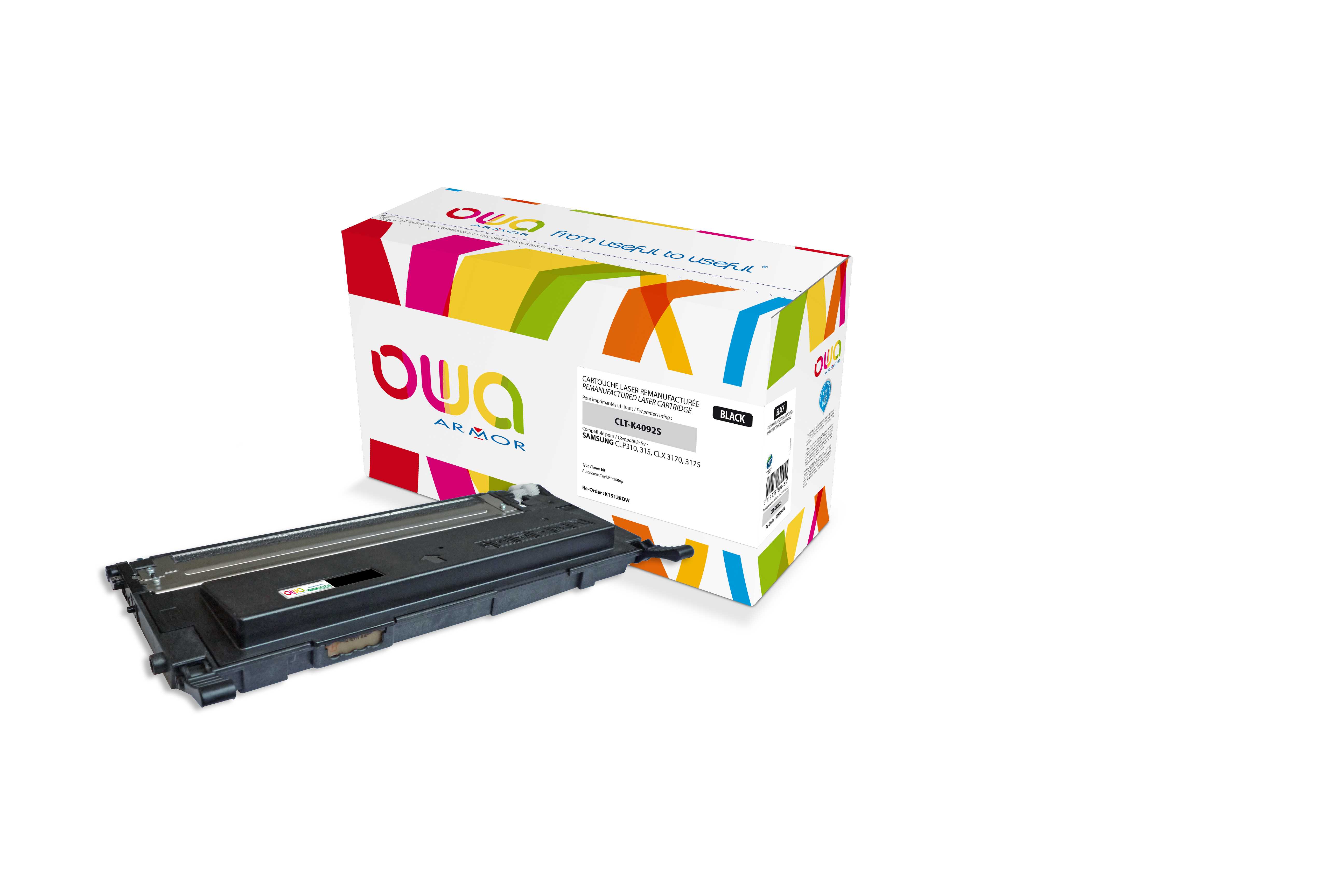 ARMOR toner pre SAMSUNG CLP 310, 315, CLX 3170,3175, CLTK4092S, čierny, 1 500 strán K15128