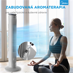 Aroma Smart ventilátor, dialkove ovládanie, teplotný senzor, 5 rýchlostí, 9h progr. časovač, Touch Panell FZ10-21ARBW