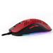 AROZZI herní myš FAVO Ultra Light Black-Red/ drátová/ 16.000 dpi/ USB/ 7 tlačítek/ RGB/ černočervená AZ-FAVO-BKRD