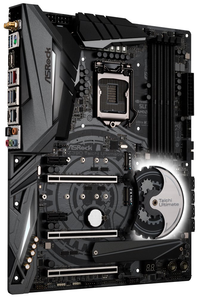 ASRock Z390 TAICHI ULTIMATE / LGA1151 / Intel Z390 / 4x DDR4 DIMM / HDMI / DP / M.2 / USB Type-C / ATX