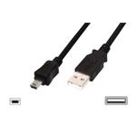 ASSMANN USB 2.0 HighSpeed Cable USB A M (plug)/miniUSB B (5pin) M (plug) 1,8m b