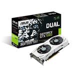 ASUS DUAL-GTX1060-3G 3GB/192-bit, GDDR5, DVI, 2xHDMI, 2xDP 90YV09X5-M0NA00