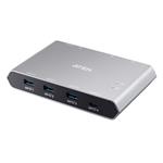 Aten 2-Port USB-C Gen 2 Sharing Switch with Power Pass-through US3342-AT