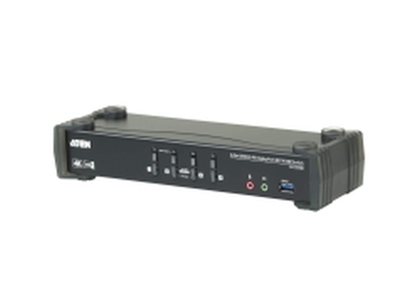 ATEN 4-Port USB3.0 4K DisplayPort KVMP Switch with Built-in MST Hub CS1924M-AT-G