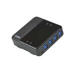 ATEN 4 x 4 USB 3.1 Gen1 Peripheral Sharing Switch US3344-AT