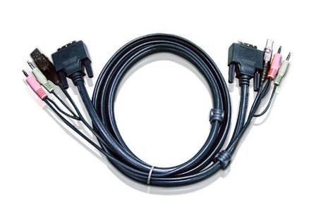 ATEN int.kabel pro KVM USB, DVI, audio, 1,8m pro CS1768 2L-7D02UI