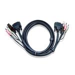 ATEN int.kabel pro KVM USB, DVI, audio, 1,8m pro CS1768 2L-7D02UI