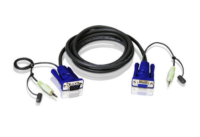 ATEN integrovaný kabel VGA / Audio 1,8M 2L-2402A