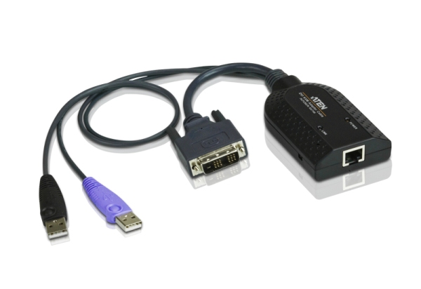 ATEN KA7166-AX DVI USB Virtual Media KVM Adapter WITH SMART CARD READER