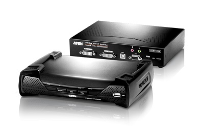 ATEN KE6940 DVI Dual view KVM Over IP Extender, DVI Dual display KVM over IP extender (balení obsahuje dvě jedno KE-6940