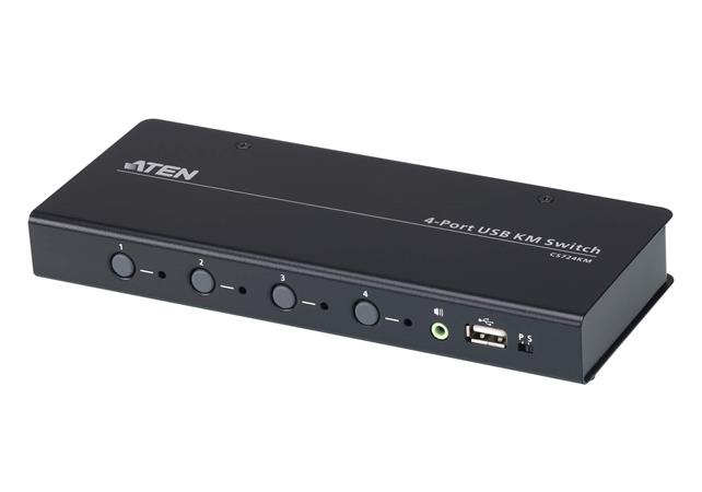 ATEN KVM switch CS724KM 4-port USB Boundless KM Switch (Cables included) CS724KM-AT