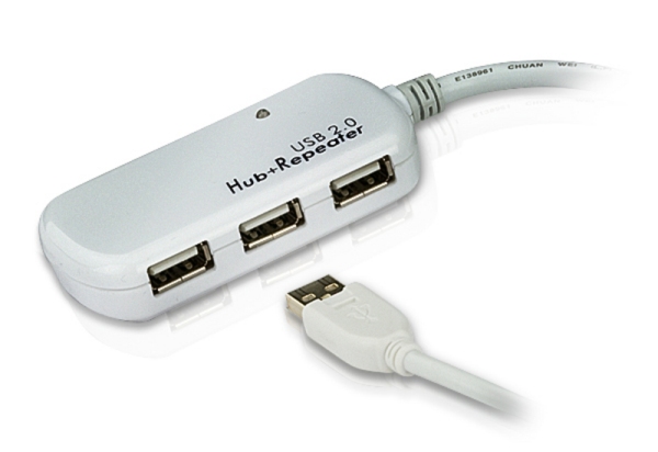 ATEN UE2120H USB 2.0 4-Port Hub with Extension Cable 12m