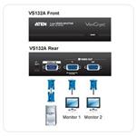 ATEN Video rozbočovač 1 PC - 2 VGA 450 MHz VS-132A