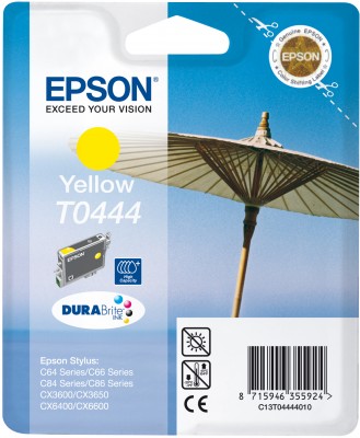 Atrament Epson S C64/C66/C84/CX3650/CX6400 yellow HC C13T04444010