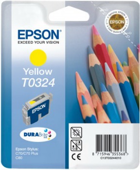 Atrament Epson S C70/C80 yellow C13T03244010