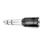 Audio Redukcia, Jack (6,3mm) M-Jack (3,5mm) F, 0, stereo, čierna, Logo 24970