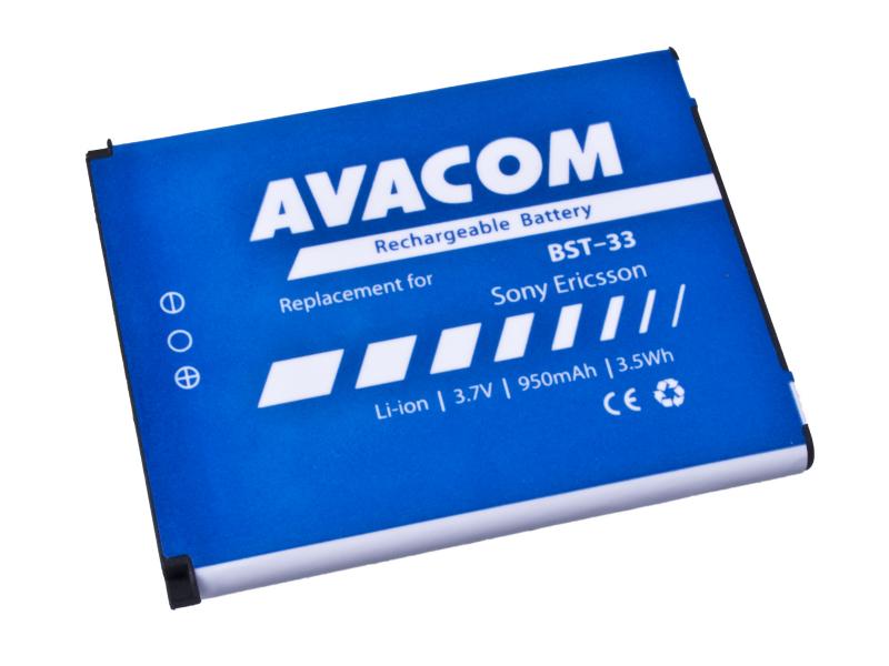 Avacom batéria pre Sony Ericsson K800i, W900i, Li-Ion, 3,7V, GSSE-W900-S950, 950mAh, 3,5Wh GSSE-W900-S950A